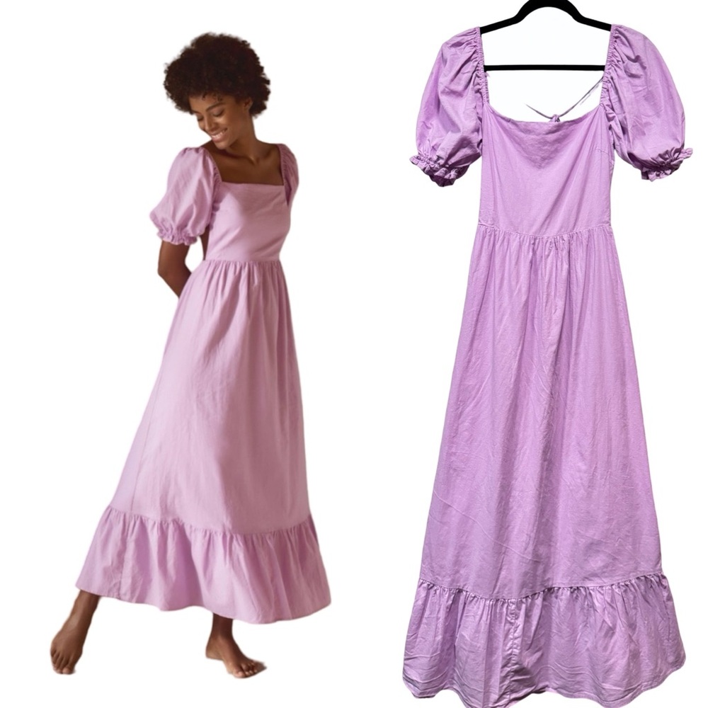 Anthropologie Charlie Holiday Paris Maxi Dress Women’s Size Medium / 6 Lilac